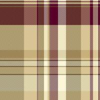 Elegant beige and burgundy plaid pattern. Perfect for textile design, fashion, home decor, or website backgrounds. This sophisticated texture evokes warmth and style. vector
