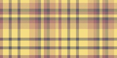 Warm, muted yellow and brown plaid pattern. Perfect for autumnal designs, textile projects, or backgrounds. This seamless texture offers a cozy, rustic aesthetic, representing comfort and tradition. vector