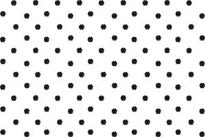A black and white polka dot pattern vector