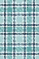 Seamless teal and white plaid pattern. Perfect for textile design, fashion, websites, or wrapping paper. The subtle color variation creates a calming, sophisticated feel. vector