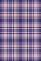 Decor pattern seamless tartan, illustration plaid textile background. Tweed check fabric texture in indigo and light colors. vector