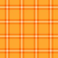 Tough texture seamless check, greeting card tartan background textile. Glamour pattern plaid fabric in orange and bright colors. vector