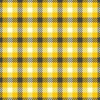 Vibrant yellow and gray plaid pattern. Perfect for textile design, website backgrounds, or crafting projects. This cheerful, energetic design evokes feelings of warmth and optimism. vector
