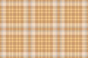 Subtle beige and cream plaid pattern. Perfect for textile design, website backgrounds, or autumnal themed projects. This soft, neutral texture evokes feelings of warmth and comfort. vector
