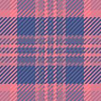 Stylish pink and blue plaid pattern. Perfect for textile design, fashion, or website backgrounds. This seamless texture evokes a feeling of warmth and comfort, ideal for autumn or winter themes. vector