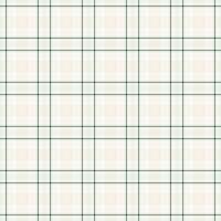Open pattern seamless fabric, display textile texture . Uk check tartan plaid background in old lace and snow colors. vector