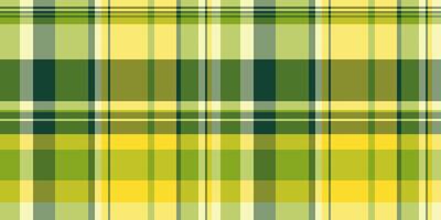 60s textile tartan , backdrop background pattern seamless. Cell plaid fabric check texture in lime and yellow colors. vector
