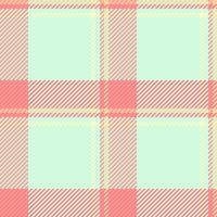 Pastel pink and mint green plaid pattern. Perfect for textile design, wallpaper, or website backgrounds. This soft, delicate texture evokes feelings of springtime and gentle femininity. vector