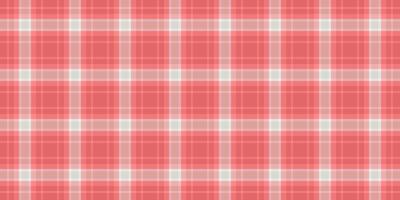 Soft coral and white plaid pattern. Perfect for textile design, backgrounds, or website templates. Subtle texture adds visual interest. vector