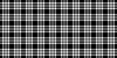 Classic black and white plaid pattern. A timeless design perfect for textile projects, website backgrounds, or fashion illustrations. Its simple elegance conveys sophistication and style. vector