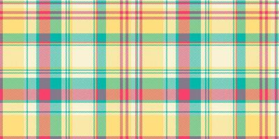 Vibrant pastel plaid pattern. Perfect for textile design, springsummer fashion, wrapping paper, or website backgrounds. Cheerful, optimistic design evokes feelings of joy and warmth. vector