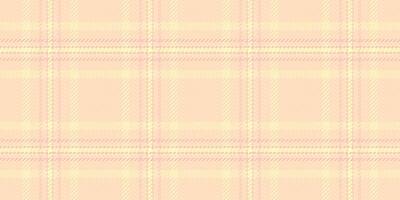 Soft peach and cream plaid pattern. Subtle texture and muted tones create a calming, elegant design. Ideal for backgrounds, textiles, or packaging. vector
