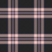 Elegant blush pink and charcoal gray plaid pattern. Perfect for textile design, fashion, apparel, or website backgrounds. vector