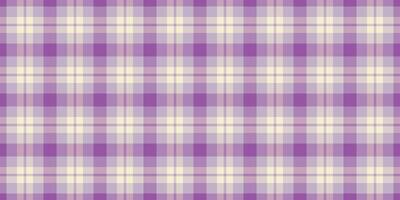 Subtle pastel purple and cream plaid pattern. Perfect for textile design, website backgrounds, or crafting projects. This soft, delicate texture evokes feelings of calmness and sophistication. vector