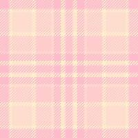 Sweet pastel pink and cream plaid pattern. Perfect for textile designs, website backgrounds, or scrapbooking projects. This soft, romantic texture evokes feelings of warmth and gentleness. vector