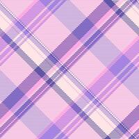 Elegant diagonal plaid pattern in soft pastel pinks and purples. Perfect for textiles, fashion, websites, and branding. vector
