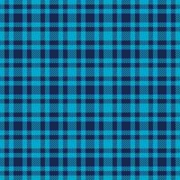 Vibrant teal and navy plaid pattern. Perfect for textile design, website backgrounds, or fashion projects. This classic check evokes feelings of comfort and style. vector