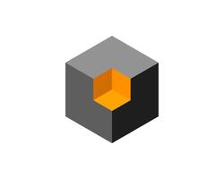 Abstract isometric cube with vibrant inner glow, representing innovation, potential, and hidden value. Ideal for tech, finance, and design projects, conveying a sense of mystery and breakthrough. vector