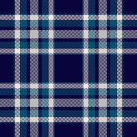 Elegant navy, teal, and white plaid pattern. Perfect for textile design, fashion, websites, or branding projects. This seamless texture evokes a sense of sophistication and classic style. vector