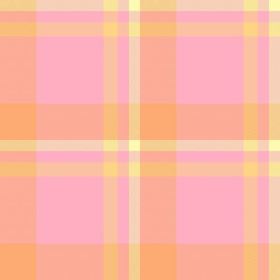 Soft pastel pink and orange plaid pattern. Ideal for backgrounds, textiles, or packaging. This subtle, elegant design evokes feelings of warmth and serenity.