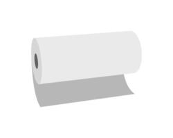 Simple, clean illustration of a roll of paper. Perfect for representing concepts of new beginnings, potential, or clean starts. vector