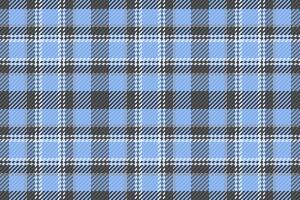 Classic blue, gray, and white plaid pattern. Perfect for textile design, apparel, or website backgrounds. Subtle texture adds visual interest, evoking feelings of comfort and tradition. vector