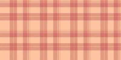 Soft peach and coral plaid pattern. Perfect for textile design, backgrounds, or website design projects. This subtle, elegant texture evokes feelings of warmth and comfort. vector