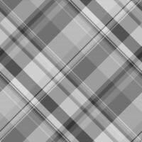 Towel pattern background fabric, dogtooth check plaid textile. Flow texture tartan seamless in grey and medium gray colors. vector