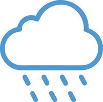 Heavy Rain Cloud with Cloudburst Effect vector