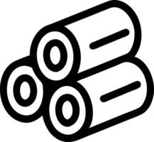 Forest-Inspired Pile of Logs Design vector
