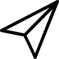 Classic Folded Paper Plane Design vector