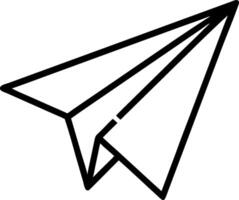 Artistic Paper Plane with Detailed Folds vector