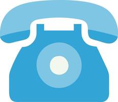 Retro Telephone with Twisted Cord Design vector
