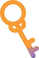 Medieval-Inspired Old Key Design vector