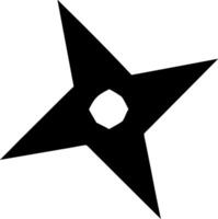 Stealthy and Sharp Ninja Star Concept vector