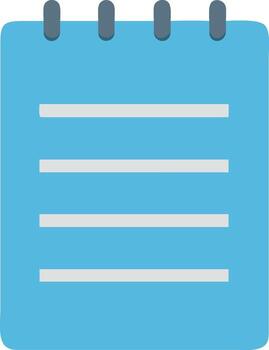 Sleek and Minimalist Notepad Layout vector