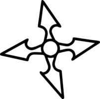 Lightweight and Durable Throwing Star vector