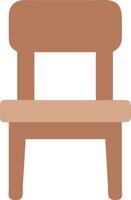 Minimalist Wooden Chair Design vector