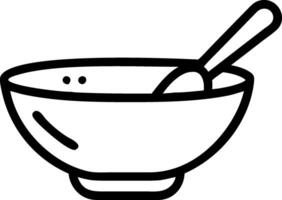 Rustic Wooden Bowl and Spoon Concept vector