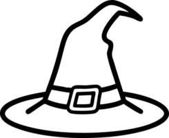 Stylish Witch Hat with Modern Twist vector