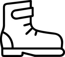 Sleek and Stylish Walking Boot vector