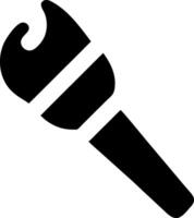 Stylish Handheld Torch Design vector