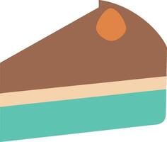 Rich and Creamy Chocolate Cake Design vector