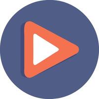 Play Button with Dynamic Effects vector