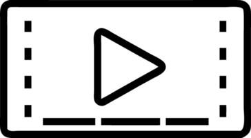 Minimalist Play Button Style vector