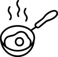 Whimsical Fried Egg with a Unique Look vector