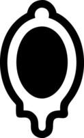Gothic-Style Aged Mirror Artwork vector