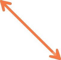 Artistic Long Arrow with Unique Patterns vector