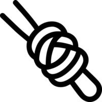 Practical Knotted Rope Design for Survival Gear vector