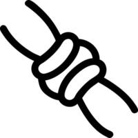 Minimalist Knotted Rope Design with Simple Elegance vector